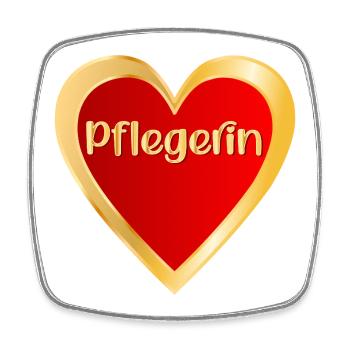 DANKESCHÖN PFLEGE - BERUF PFLEGERIN - Viereckiger Kühlschrankmagnet - Weiß - Vorne