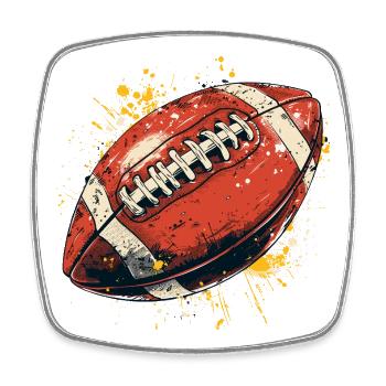 American Football Street Art - Square fridge magnet - white - Front