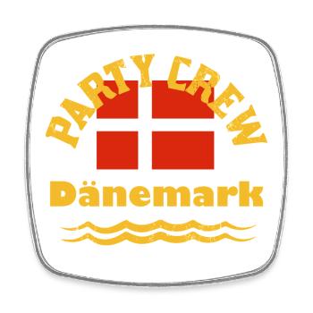 Dänemarkurlaub Party Crew Feiern Ferien Strand - Viereckiger Kühlschrankmagnet - Weiß - Vorne