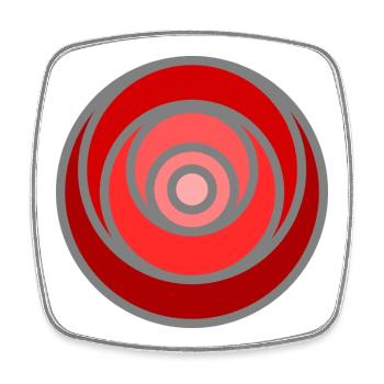 Graphic No. 7 - Square fridge magnet - white - Front