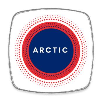 Arctic - Square fridge magnet - white - Front
