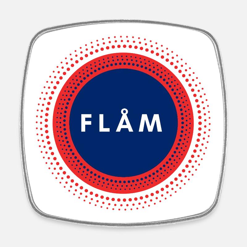 Flam Norway - Square fridge magnet - white