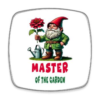 Maître du Jardin / Jardinage - Magnet carré - blanc - Devant