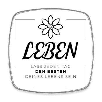 Wisdom - Life - Square fridge magnet - white - Front