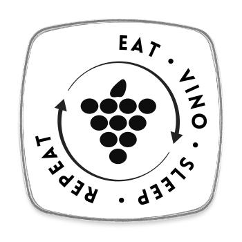 Bacchus' Legacy - Square fridge magnet - white - Front