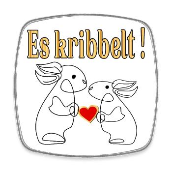 LIEBESERKLÄRUNG PAARE - LINIENZEICHNUNG HERZ - Viereckiger Kühlschrankmagnet - Weiß - Vorne