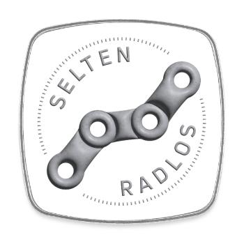 selten radlos fahrrad shirt radsport 3d beton - Viereckiger Kühlschrankmagnet - Weiß - Vorne