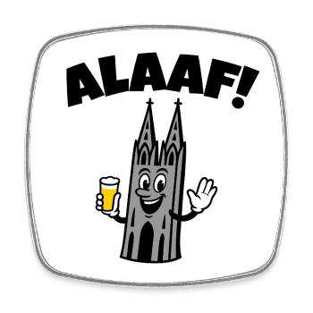 Alaaf Kolner Dom - Viereckiger Kühlschrankmagnet - Weiß - Vorne