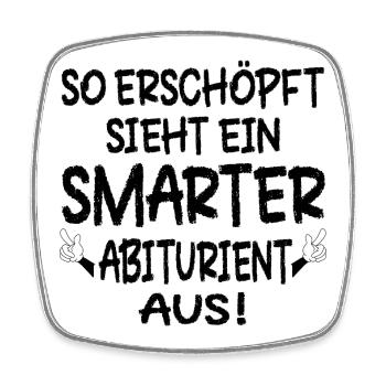 SCHULABSCHLUSS ABITUR 2026 ERSCHÖPFUNG - Viereckiger Kühlschrankmagnet - Weiß - Vorne