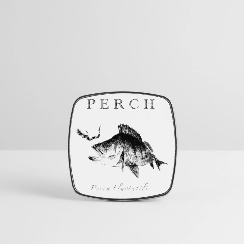Perch Angler - Artificial lures for predatory fish Square fridge magnet