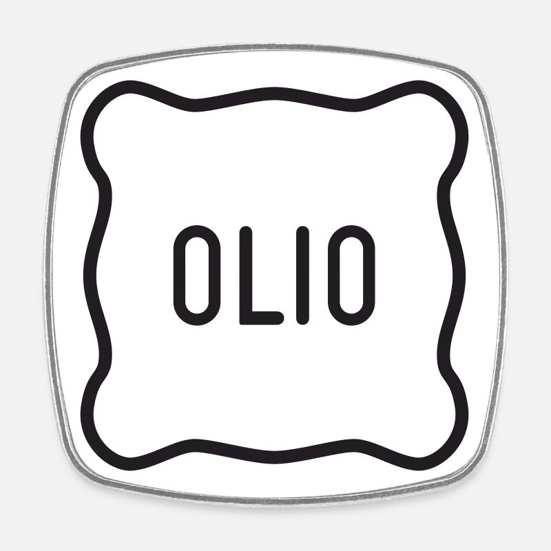 44 OLIO - Viereckiger Kühlschrankmagnet - Weiß