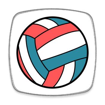Wasserball Farben - Viereckiger Kühlschrankmagnet - Weiß - Vorne