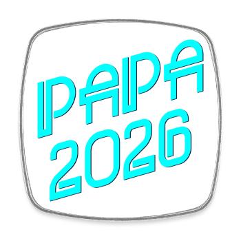 SCHWANGERSCHAFT VERKÜNDEN - VATER 2026 PAPA - Viereckiger Kühlschrankmagnet - Weiß - Vorne