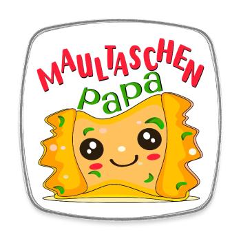 VATERTAG PAPA MAULTASCHEN - Viereckiger Kühlschrankmagnet - Weiß - Vorne