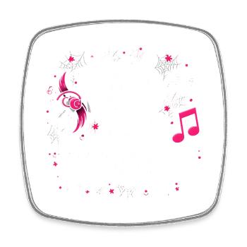 Fête de la Musique Typo Festive - Square fridge magnet - white - Front