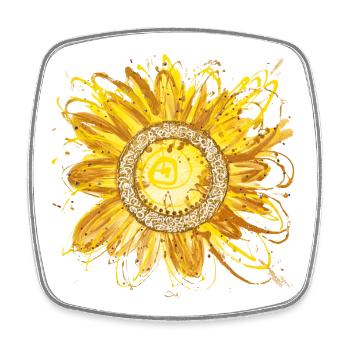 Stargate Inspiration - Sonja Ariel von Staden - Square fridge magnet - white - Front