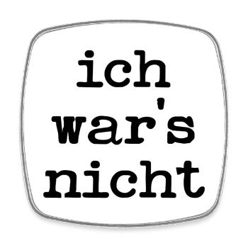 UNSCHULDIG LUSTIGE SPRÜCHE UNSCHULD - Viereckiger Kühlschrankmagnet - Weiß - Vorne