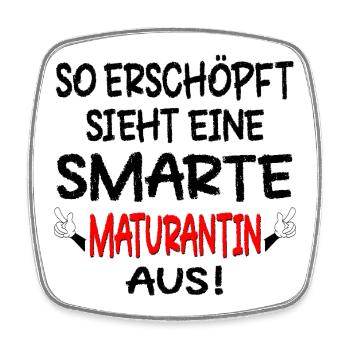 MATURANTIN MATURA ERSCHÖPFUNG LUSTIG - Viereckiger Kühlschrankmagnet - Weiß - Vorne