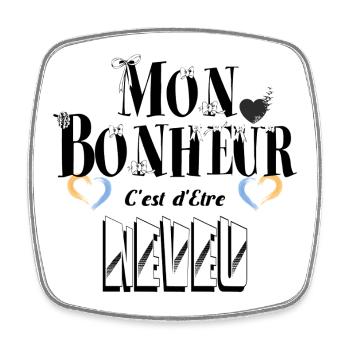 Mon Bonheur C'est d'Etre Neveu - Magnet carré - blanc - Devant