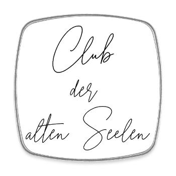 Club der alten Seelen - Viereckiger Kühlschrankmagnet - Weiß - Vorne