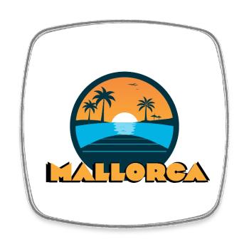 Mallorca Sunset - Square fridge magnet - white - Front