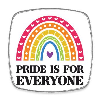 LGBT Pride Month - Pride is for Everyone - Square fridge magnet - white - Front