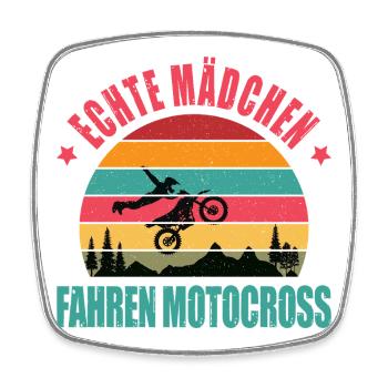Biker Motorradfahrer Motorrad Geschenke Geburtstag - Viereckiger Kühlschrankmagnet - Weiß - Vorne
