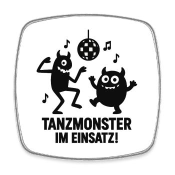 Dance Monster Insert Disco - Magnet carré - blanc - Devant