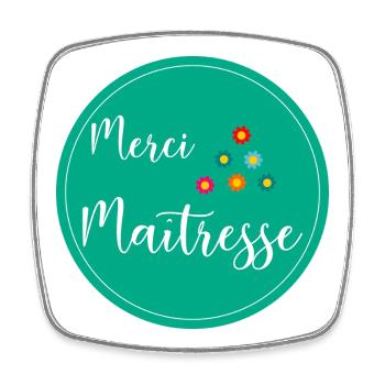 GELIEBTE. MEISTER. VIELEN DANK. DANKE HERRIN. GESCHENK. - Viereckiger Kühlschrankmagnet - Weiß - Vorne