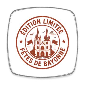 Bayonne Festival Limited Edition - Square fridge magnet - white - Front