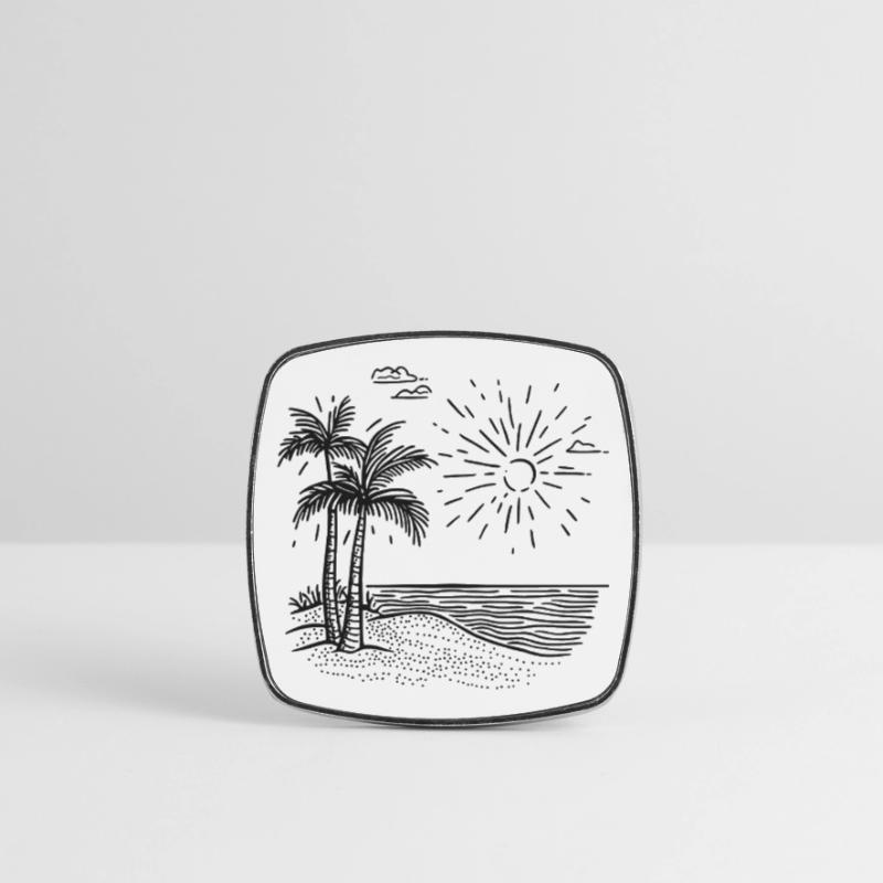 Vacation Mode Square fridge magnet