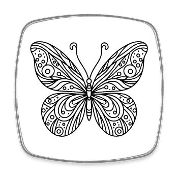 Untitled Project Don t be Jealous 10 - Square fridge magnet - white - Front
