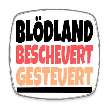 bescheuertes gesteuertes - Viereckiger Kühlschrankmagnet - Weiß - Vorne