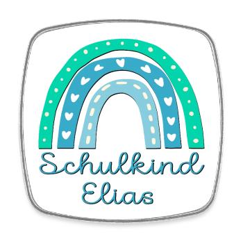 SCHULANFANG SCHULKIND ELIAS - Viereckiger Kühlschrankmagnet - Weiß - Vorne