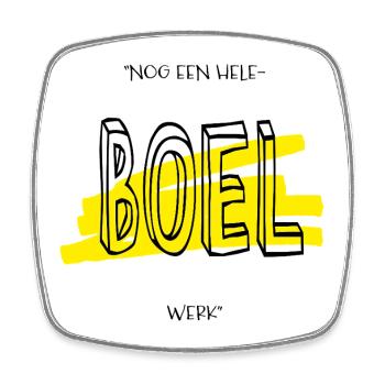 Es gibt noch viel zu tun - Viereckiger Kühlschrankmagnet - Weiß - Vorne