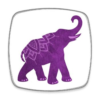Yoga Mandala India Yoga Namaste Meditation om - Square fridge magnet - white - Front
