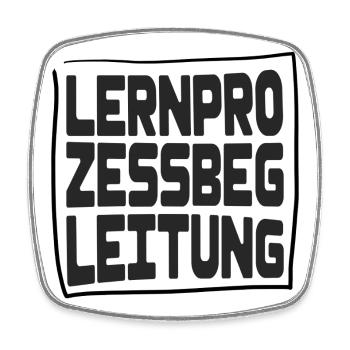 Lernprozessbegleitung - Viereckiger Kühlschrankmagnet - Weiß - Vorne