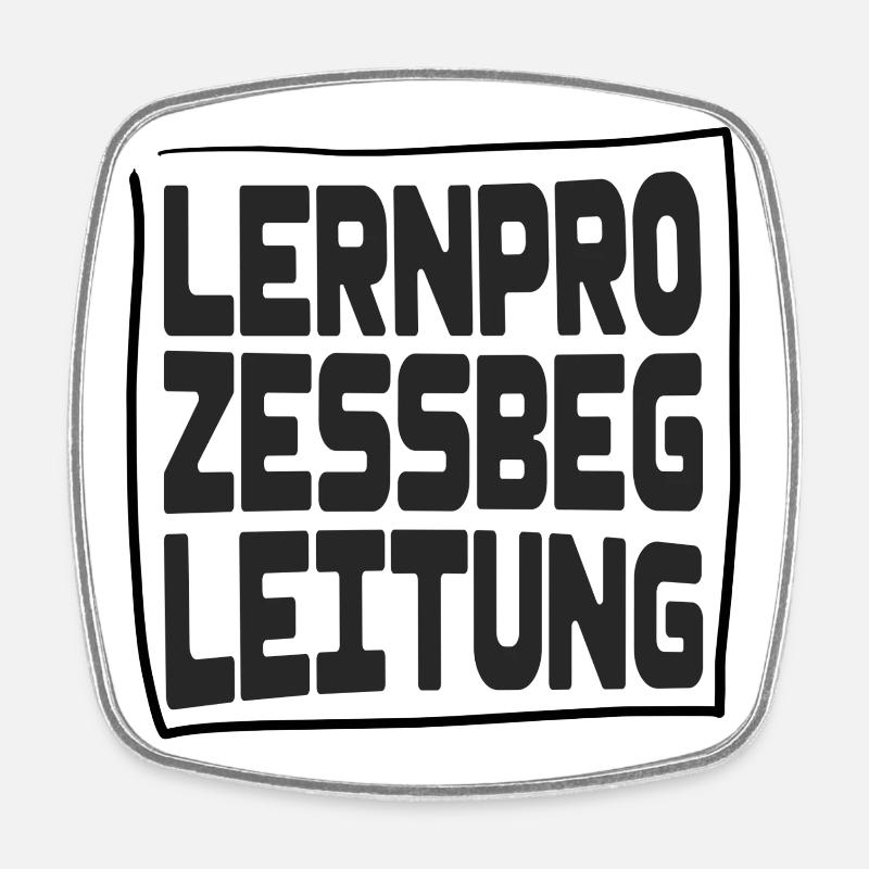 Lernprozessbegleitung - Viereckiger Kühlschrankmagnet - Weiß