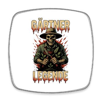 Gärtner Legende - Viereckiger Kühlschrankmagnet - Weiß - Vorne