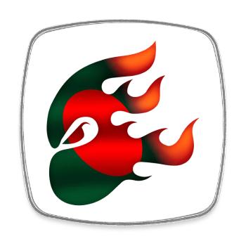 Bangladesch Flagge - Bangladesch - Ninja - Viereckiger Kühlschrankmagnet - Weiß - Vorne