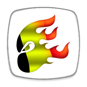 Flagge von Belgien - Belgien - Ninja - Viereckiger Kühlschrankmagnet - Weiß - Vorne