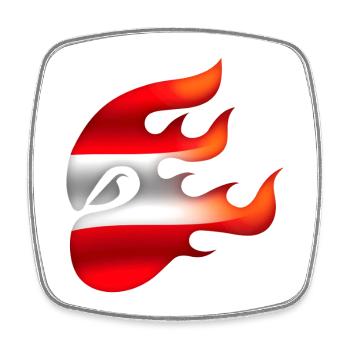 Flagge von Österreich - Österreich - Ninja - Viereckiger Kühlschrankmagnet - Weiß - Vorne
