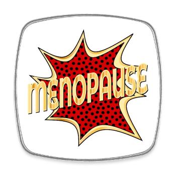 PERIMENOPAUSE FRAUEN MENOPAUSE - Viereckiger Kühlschrankmagnet - Weiß - Vorne