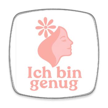 Self-care - Square fridge magnet - white - Front
