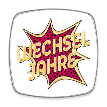 WECHSELJAHRE MENOPAUSE KLIMAKTERIUM - Viereckiger Kühlschrankmagnet - Weiß - Vorne
