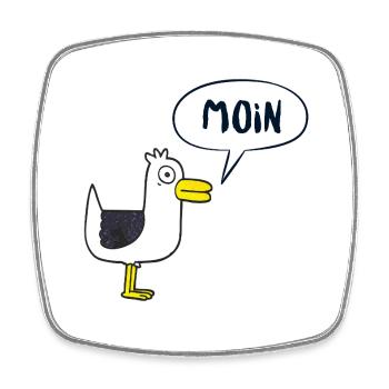 HELLO - Square fridge magnet - white - Front