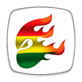 Bolivia Flag - Bolivia - Ninja - Square fridge magnet - white - Front