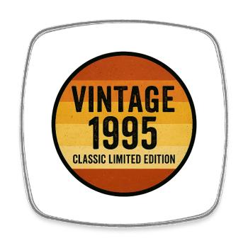 Vintage 1995  Classic Limited Edition Retro Sunset - Viereckiger Kühlschrankmagnet - Weiß - Vorne