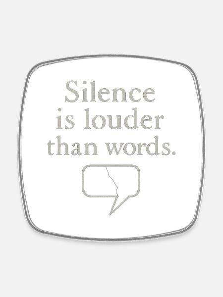 Citation élégante avec graphique à bulles de dialogue - Magnet carré - blanc