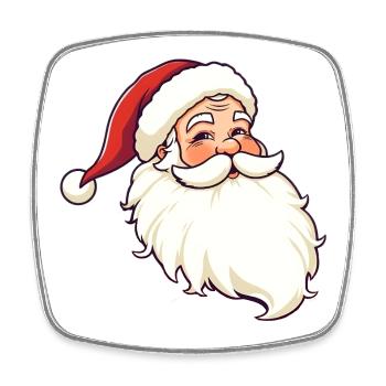 Santa Claus - Square fridge magnet - white - Front